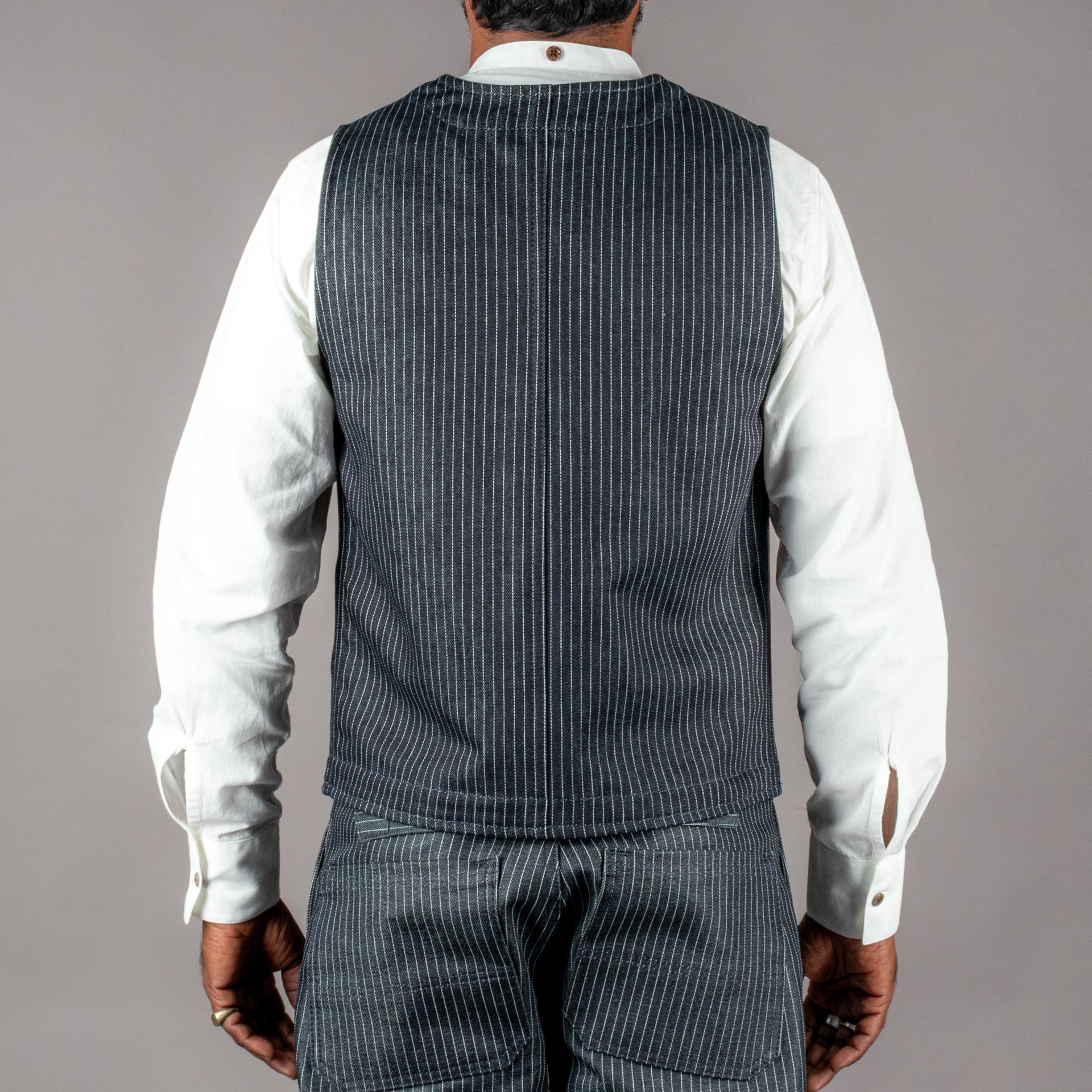 Pike Brothers1937 Roamer Vest Blue WabashGiletsBritish Parts Luzern