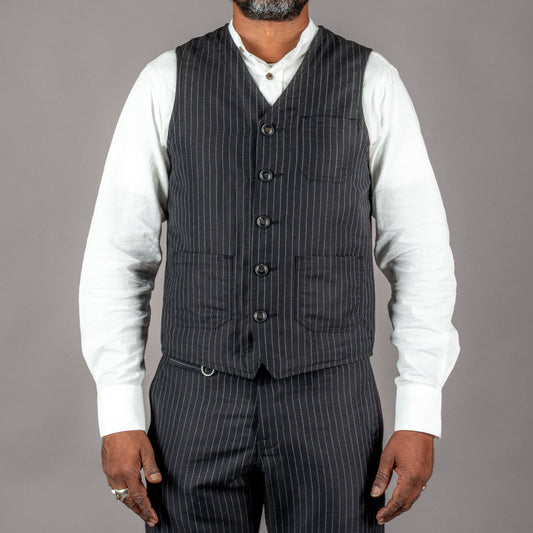 Pike Brothers1937 Roamer Vest Chicago BlackGiletsBritish Parts Luzern