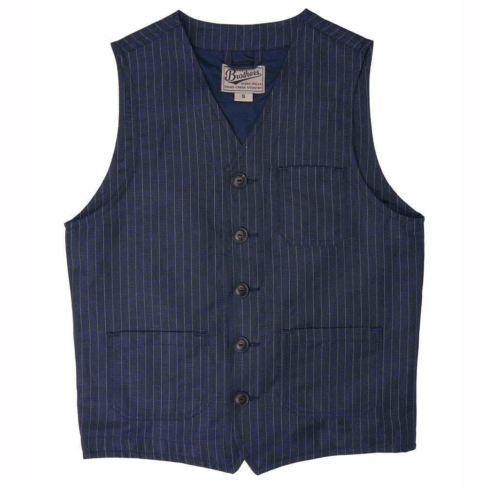 Pike Brothers1937 Roamer Vest Chicago BlueGiletsBritish Parts Luzern