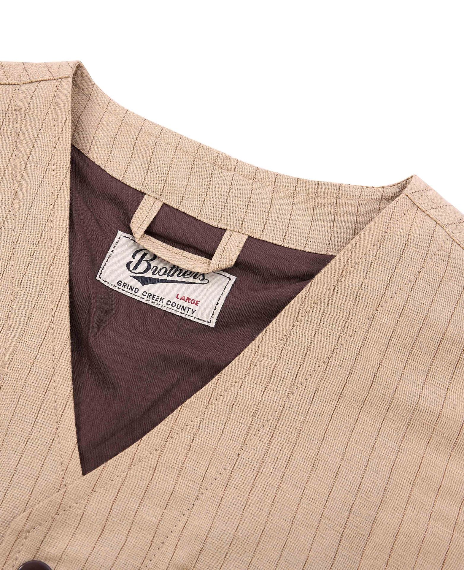 Pike Brothers1937 Roamer Vest Chicago SandGiletsBritish Parts Luzern