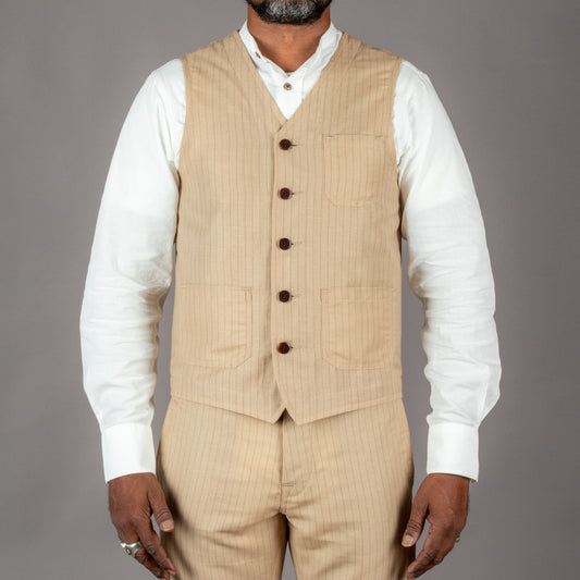 Pike Brothers1937 Roamer Vest Chicago SandGiletsBritish Parts Luzern