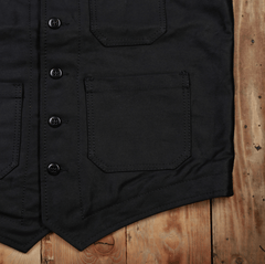 Pike Brothers1937 Roamer Vest Elephant Skin BlackGiletsBritish Parts Luzern