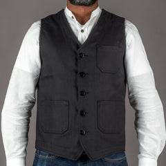 Pike Brothers1937 Roamer Vest Elephant Skin BlackGiletsBritish Parts Luzern