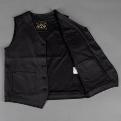 Pike Brothers1937 Roamer Vest Elephant Skin BlackGiletsBritish Parts Luzern