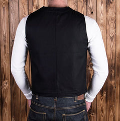 Pike Brothers1937 Roamer Vest Elephant Skin BlackGiletsBritish Parts Luzern
