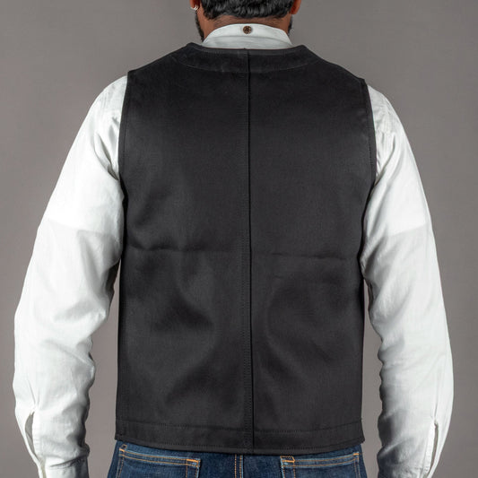 Pike Brothers1937 Roamer Vest Elephant Skin BlackGiletsBritish Parts Luzern