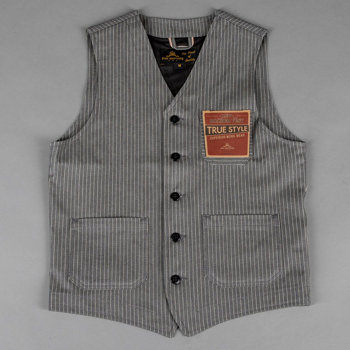 Pike Brothers1937 Roamer Vest Grey WabashGiletsBritish Parts Luzern