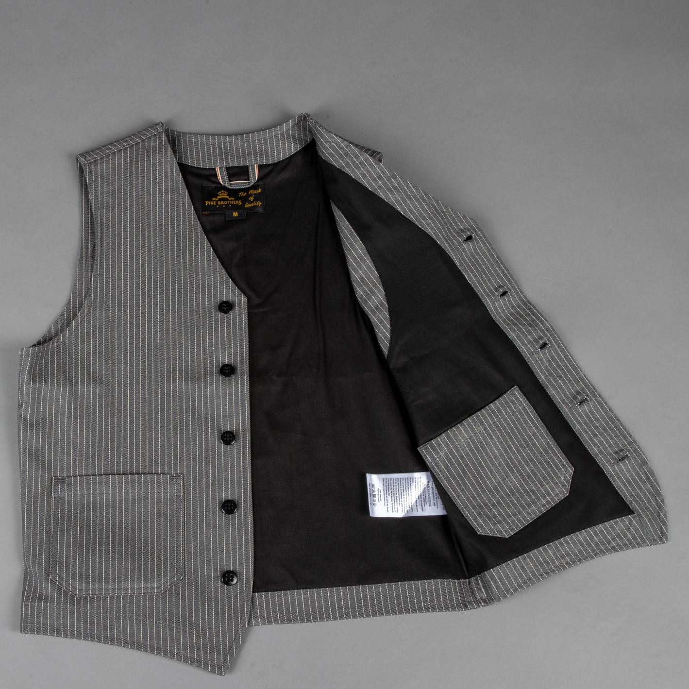 Pike Brothers1937 Roamer Vest Grey WabashGiletsBritish Parts Luzern