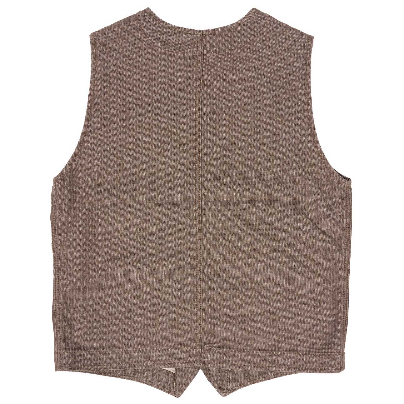 Pike Brothers1937 Roamer Vest HBT BrownGiletsBritish Parts Luzern