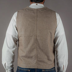 Pike Brothers1937 Roamer Vest HBT BrownGiletsBritish Parts Luzern