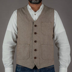 Pike Brothers1937 Roamer Vest HBT BrownGiletsBritish Parts Luzern