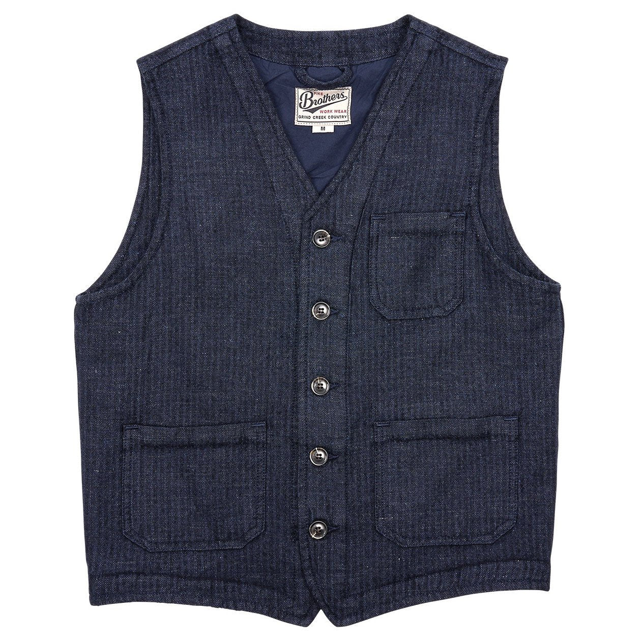 Pike Brothers1937 Roamer Vest Owen blueWestenBritish Parts Luzern