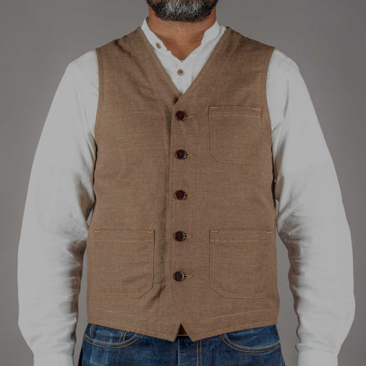 Pike Brothers1937 Roamer Vest Raymond brownGiletsBritish Parts Luzern