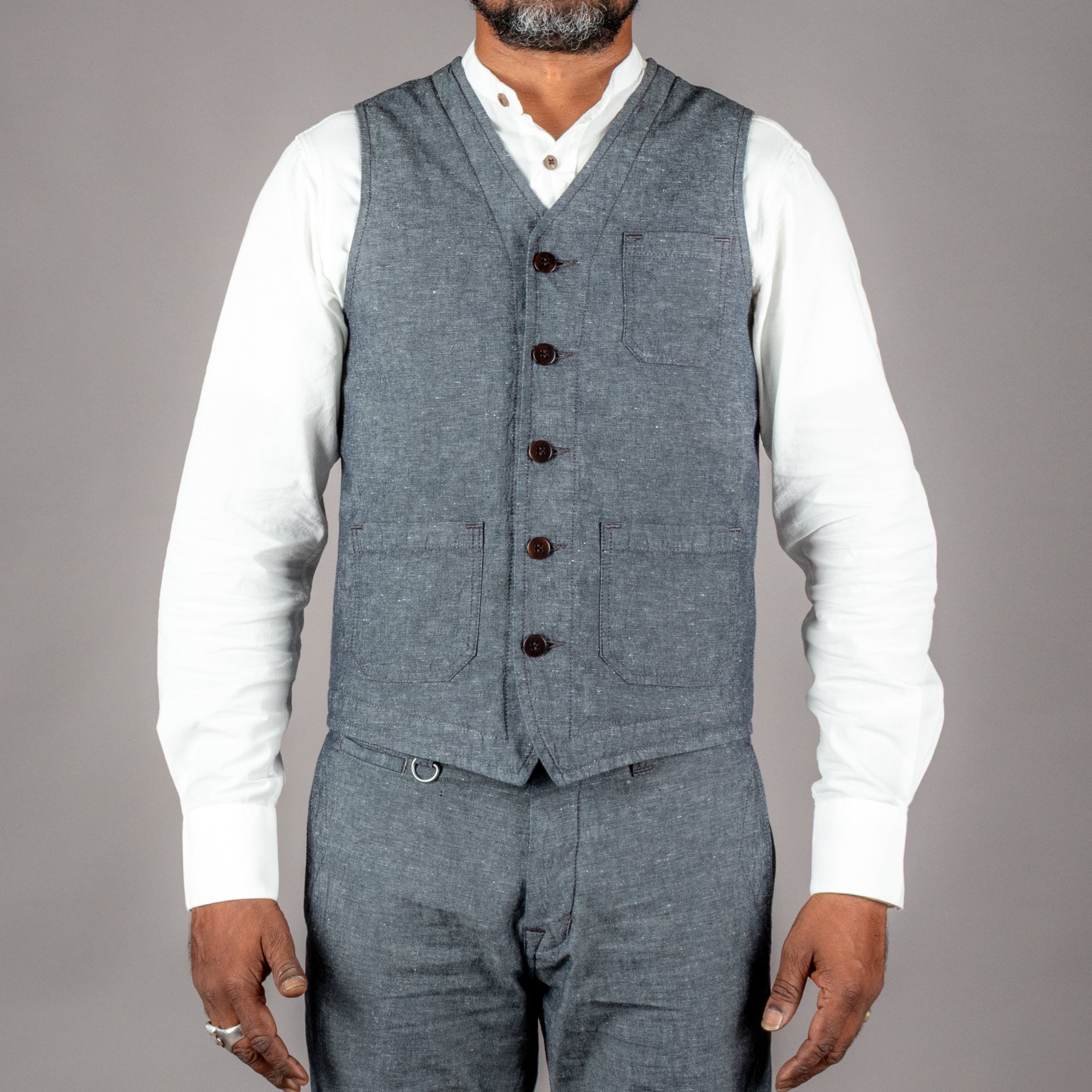 Pike Brothers1937 Roamer Vest Smoke greyGiletsBritish Parts Luzern