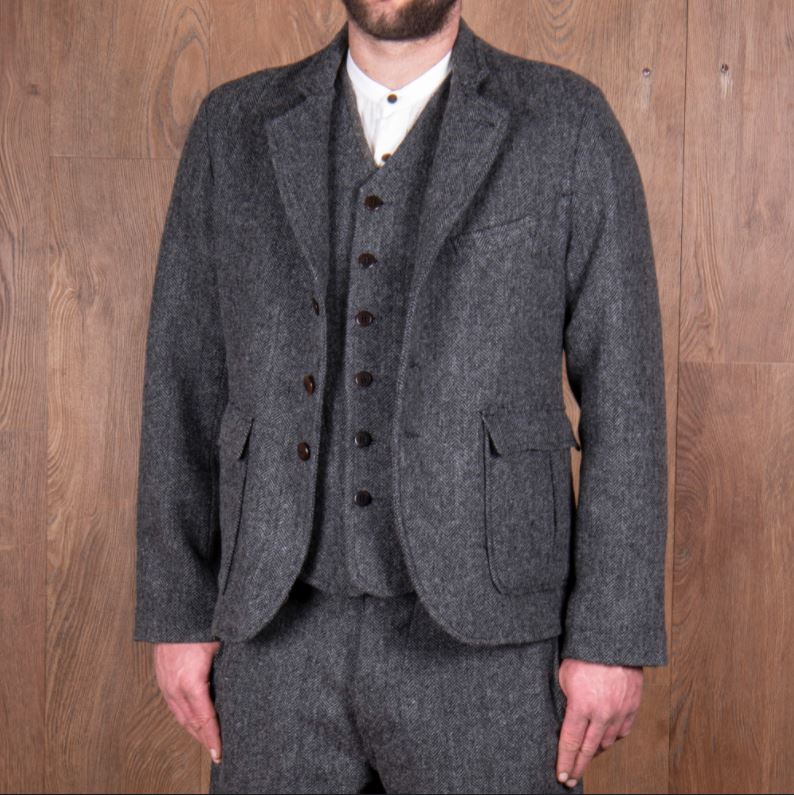 Pike Brothers1938 Cricketeer Jacket Dundee greyVestesBritish Parts Luzern