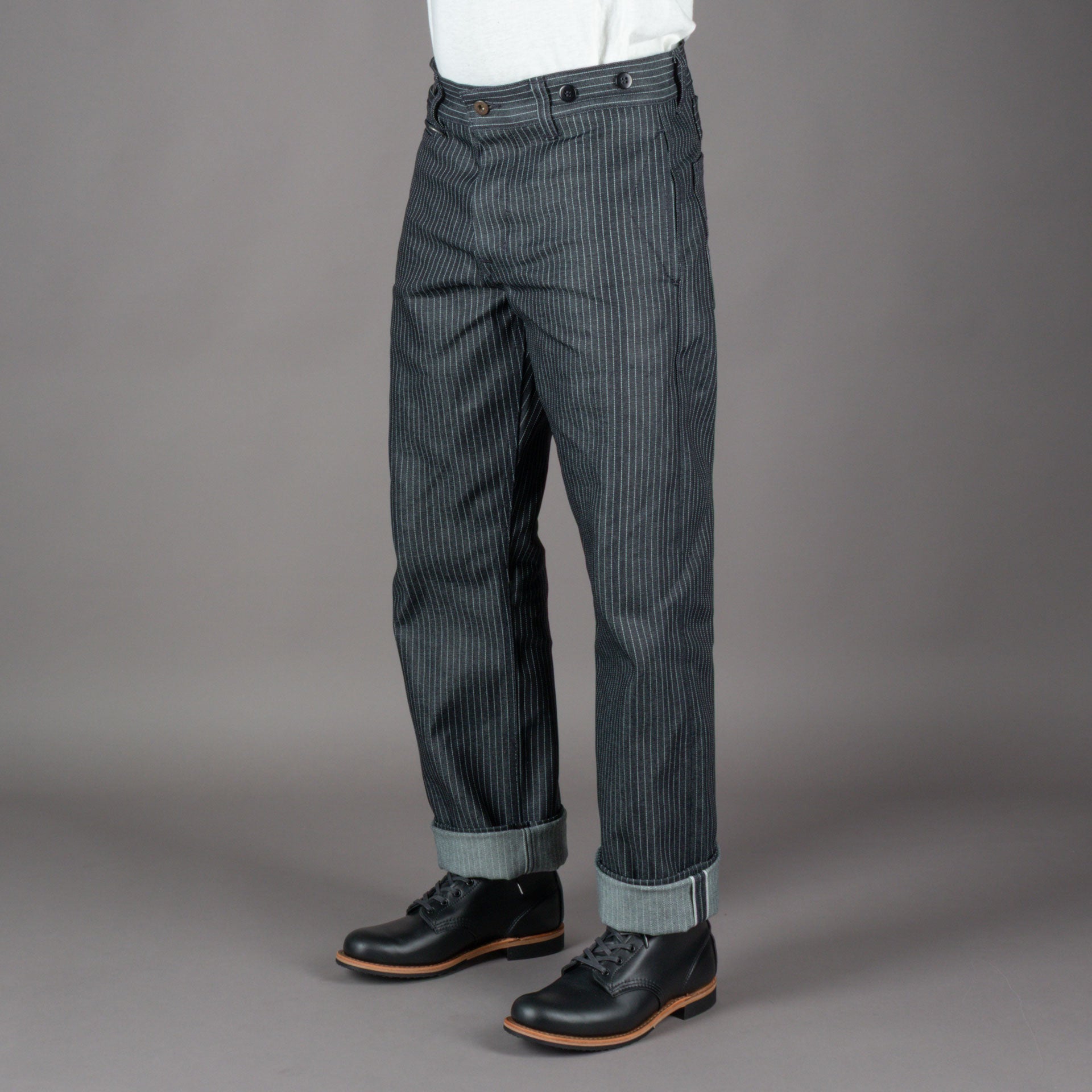 Pike Brothers1942 Hunting Pant Blue Wabash 13ozPantalonsBritish Parts Luzern