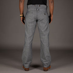 Pike Brothers1942 Hunting Pant Grey Striped LinenPantalonsBritish Parts Luzern