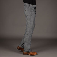 Pike Brothers1942 Hunting Pant Grey Striped LinenPantalonsBritish Parts Luzern