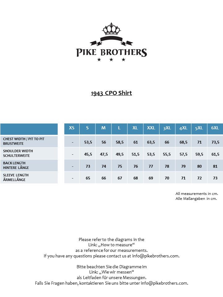 Pike Brothers1943 CPO Shirt Buffalo Blue FlannelChemiseBritish Parts Luzern