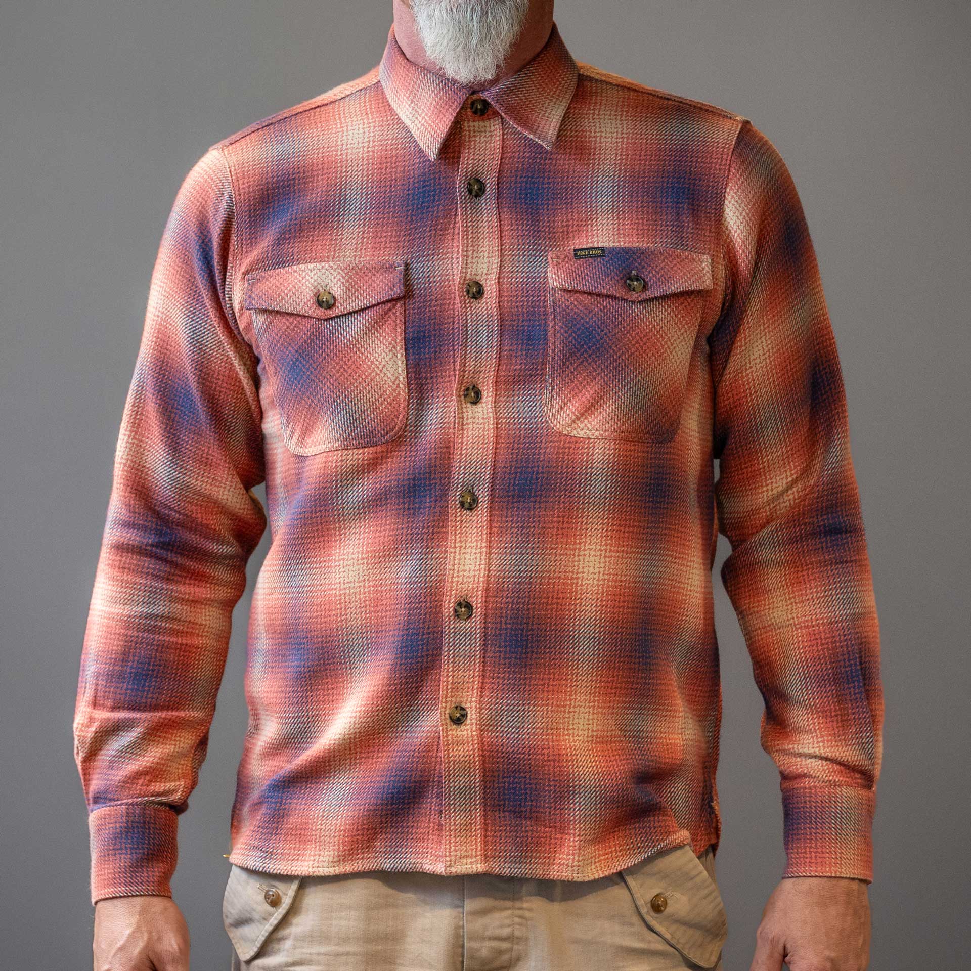 Pike Brothers1943 CPO Shirt Tahoe RedChemiseBritish Parts Lucerne