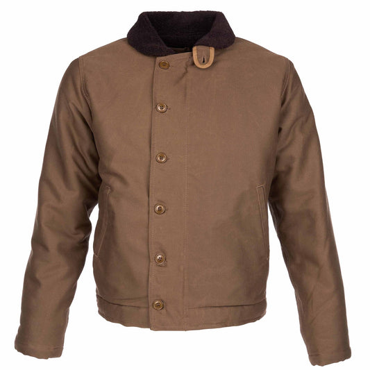 Pike Brothers1944 N1 Deck Jacket Khaki Brown WaxedBritish Parts Luzern