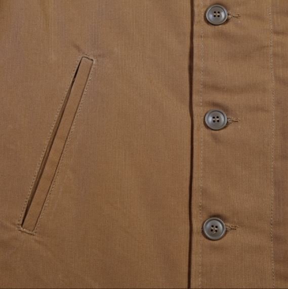 Pike Brothers1944 N1 Deck Jacket Khaki Brown WaxedBritish Parts Luzern