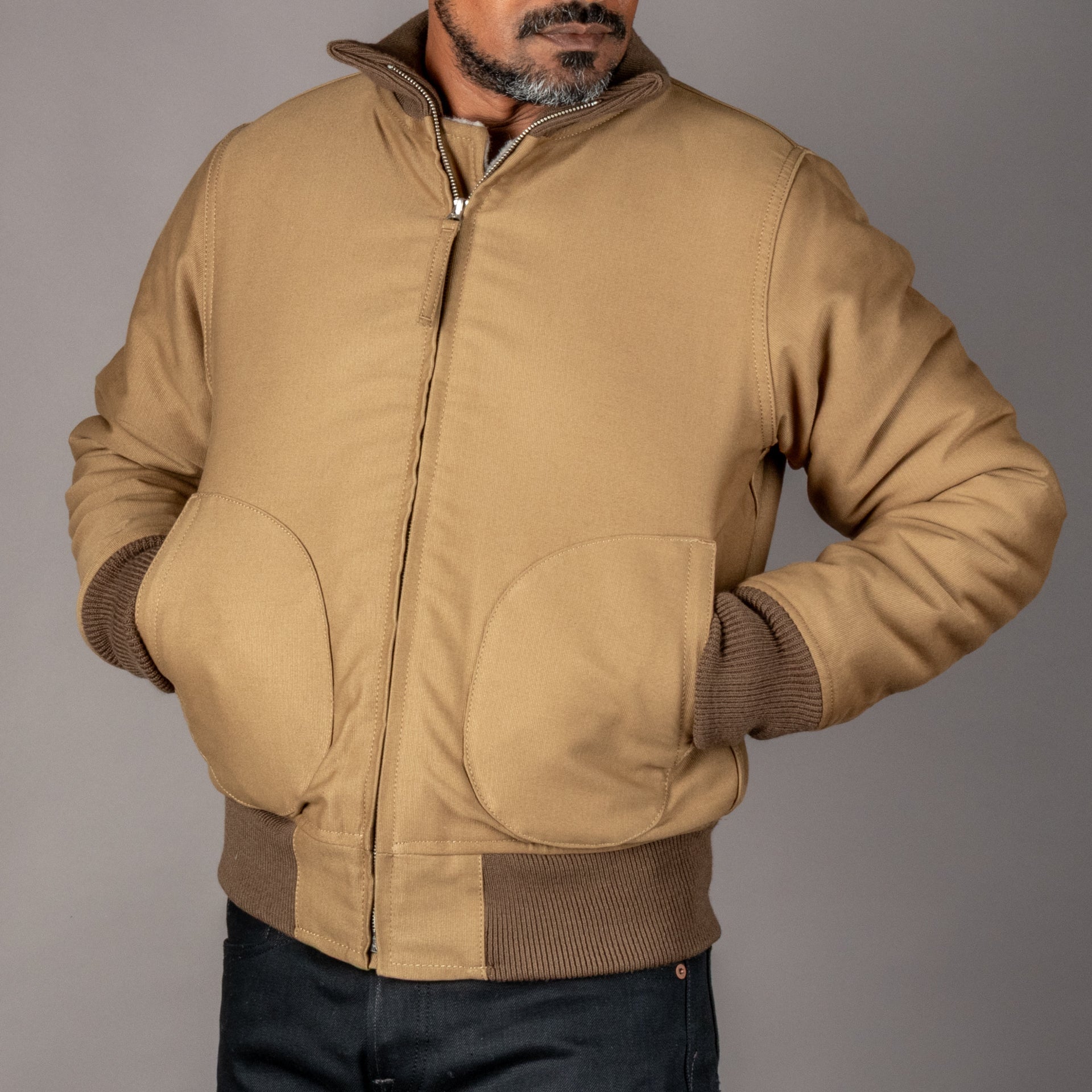 Pike Brothers1944 NAF Flight Jacket Pacific BeigeVestesBritish Parts Luzern