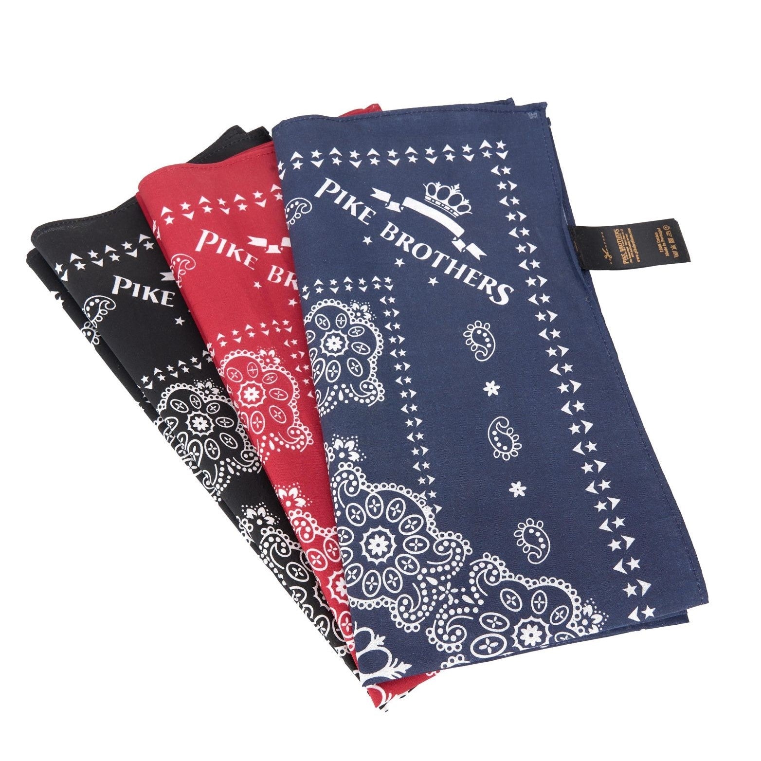 Pike Brothers1947 Logo Bandana BlueFoulardBritish Parts Luzern