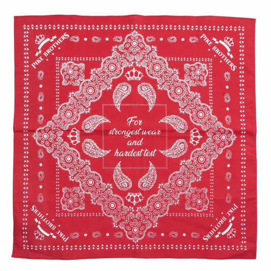 Pike Brothers1947 Logo Bandana RedFoulardBritish Parts Luzern