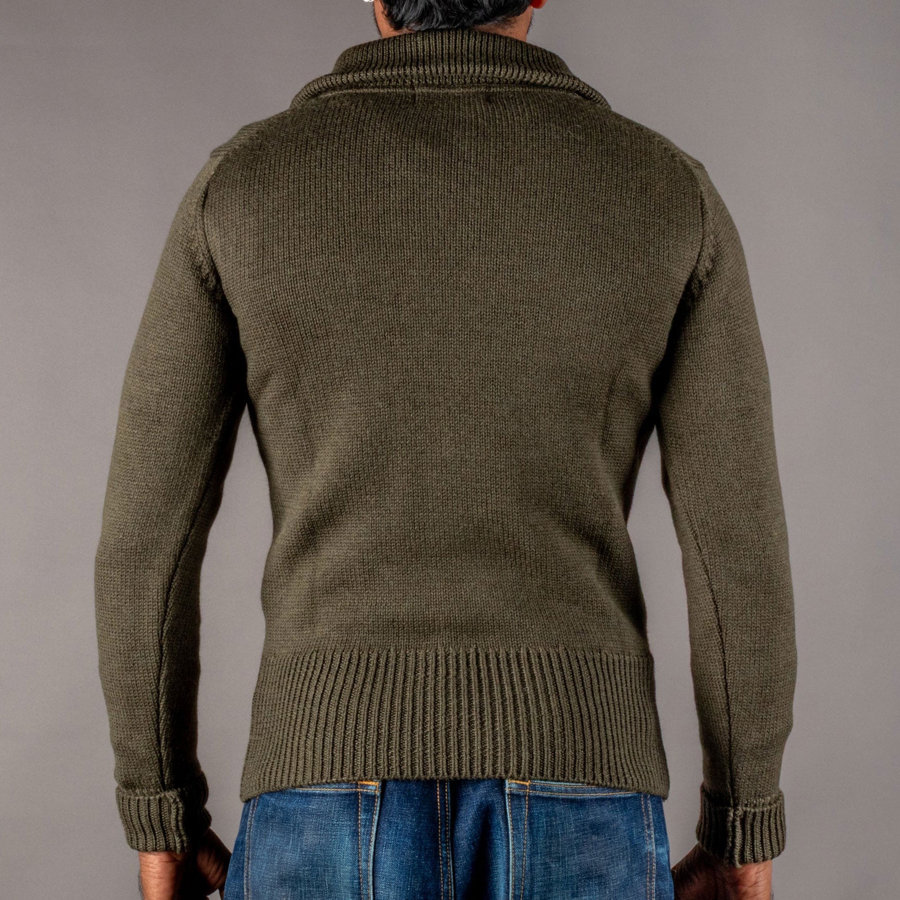 Pike Brothers1948 Pull-over en maille Troyer Army GreenPulloverBritish Parts Luzern