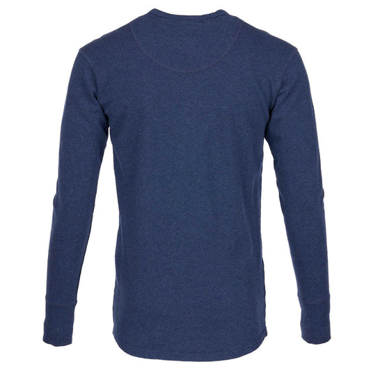 Pike Brothers1954 Chemise utilitaire à manches longues Indigo MelangeHenleyBritish Parts Luzern