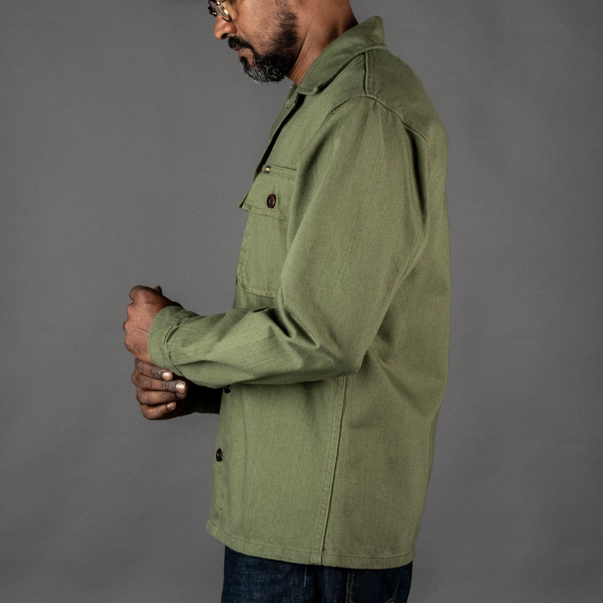 Pike Brothers1962 OG - 107 Shirt OliveVestesBritish Parts Lucerne