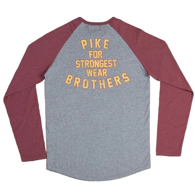 Pike Brothers1968 Baseball Shirt LS red melangeT-shirt à manches longuesBritish Parts Luzern