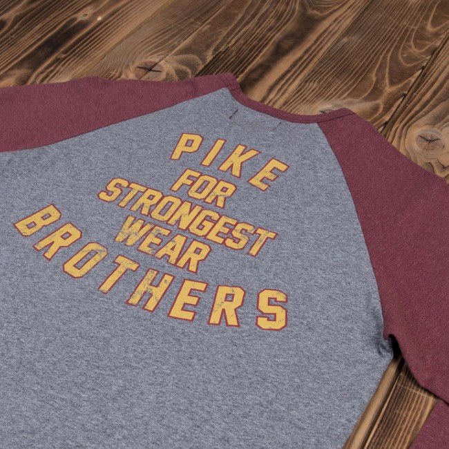 Pike Brothers1968 Baseball Shirt LS red melangeT-shirt à manches longuesBritish Parts Luzern