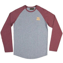 Pike Brothers1968 Baseball Shirt LS red melangeT-shirt à manches longuesBritish Parts Luzern