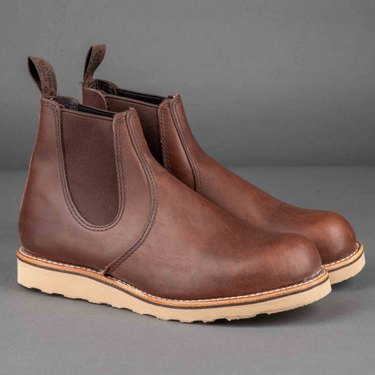 Red Wing ShoesClassic Chelsea 3190 Amber Harness Chaussures pour hommesChaussures British Parts Lucerne