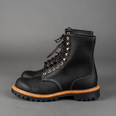 Red Wing ShoesLogger 4501 Black Oil Slick Leather Chaussures pour hommesChaussures British Parts Lucerne