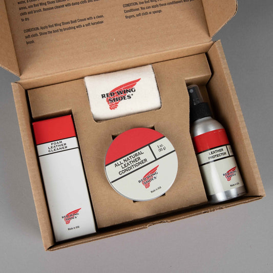 Red Wing ShoesKit d'entretien pour chaussures en cuir huiléEntretien des chaussuresBritish Parts Luzern