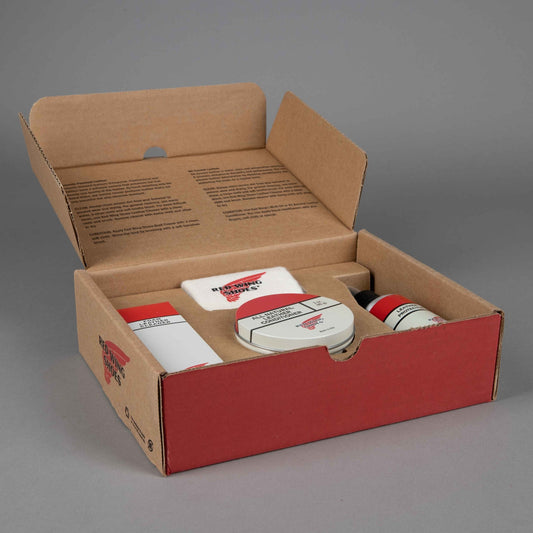 Red Wing ShoesKit d'entretien pour chaussures en cuir huiléEntretien des chaussuresBritish Parts Luzern