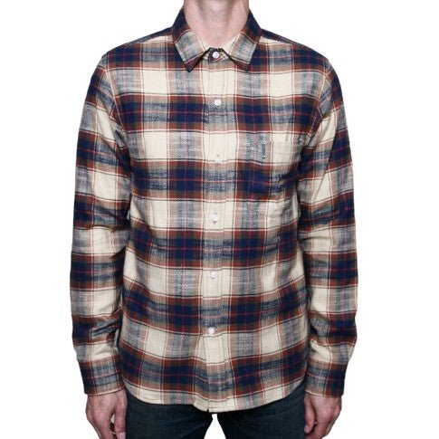 Rogue TerritoryOxford Shirt Khaki Slub PlaidChemiseBritish Parts Lucerne
