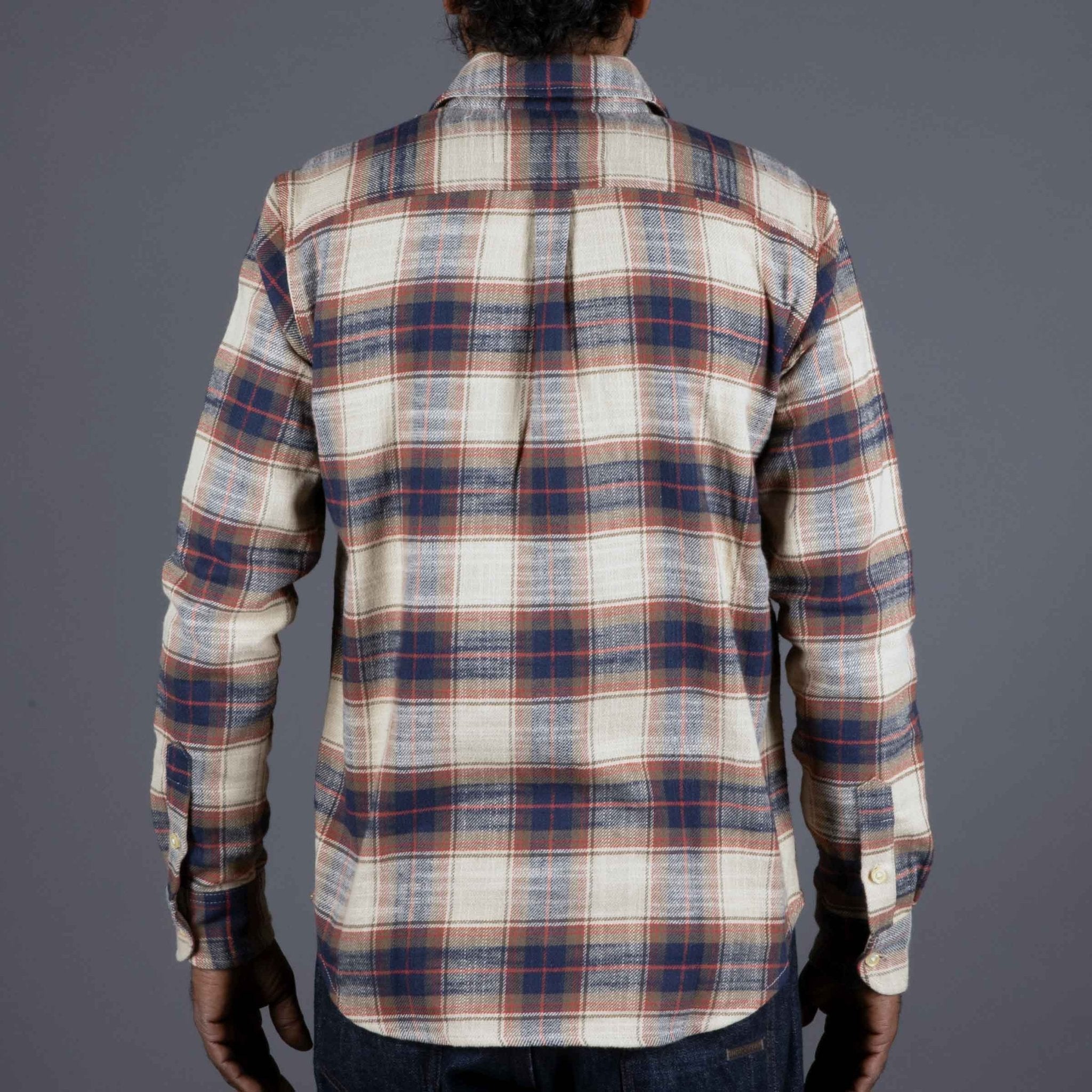 Rogue TerritoryOxford Shirt Khaki Slub PlaidChemiseBritish Parts Lucerne