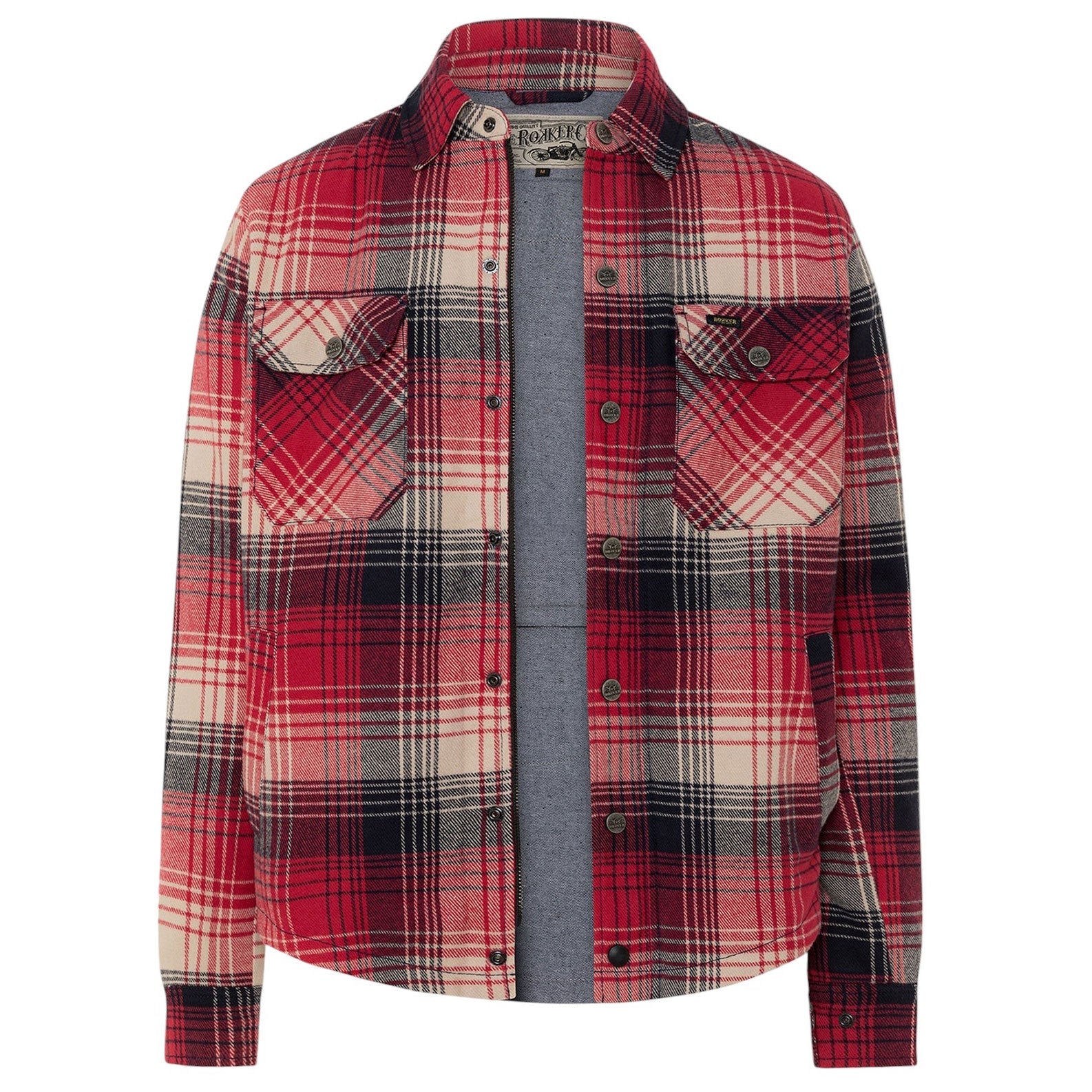 Rokker Houston Rider Shirt Veste de moto rouge British Parts Luzern