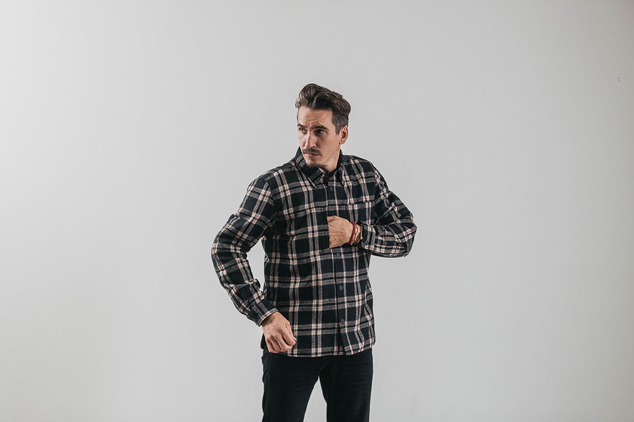 Roland Sands DesignBuellton Riding Shirt (veste de moto) en noir / blanc / rougeVeste de motoBritish Parts Luzern