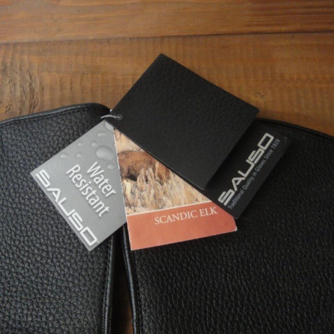 Sakari SausoGants en cuir d'élan - noirGantsBritish Parts Luzern