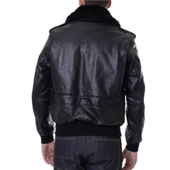 Schott NYCA - 2 aviateurs veste en cuir noirVeste en cuirBritish Parts Luzern