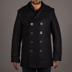 Schott NYCClassic Melton Wool Navy PeacoatManteauBritish Parts Luzern