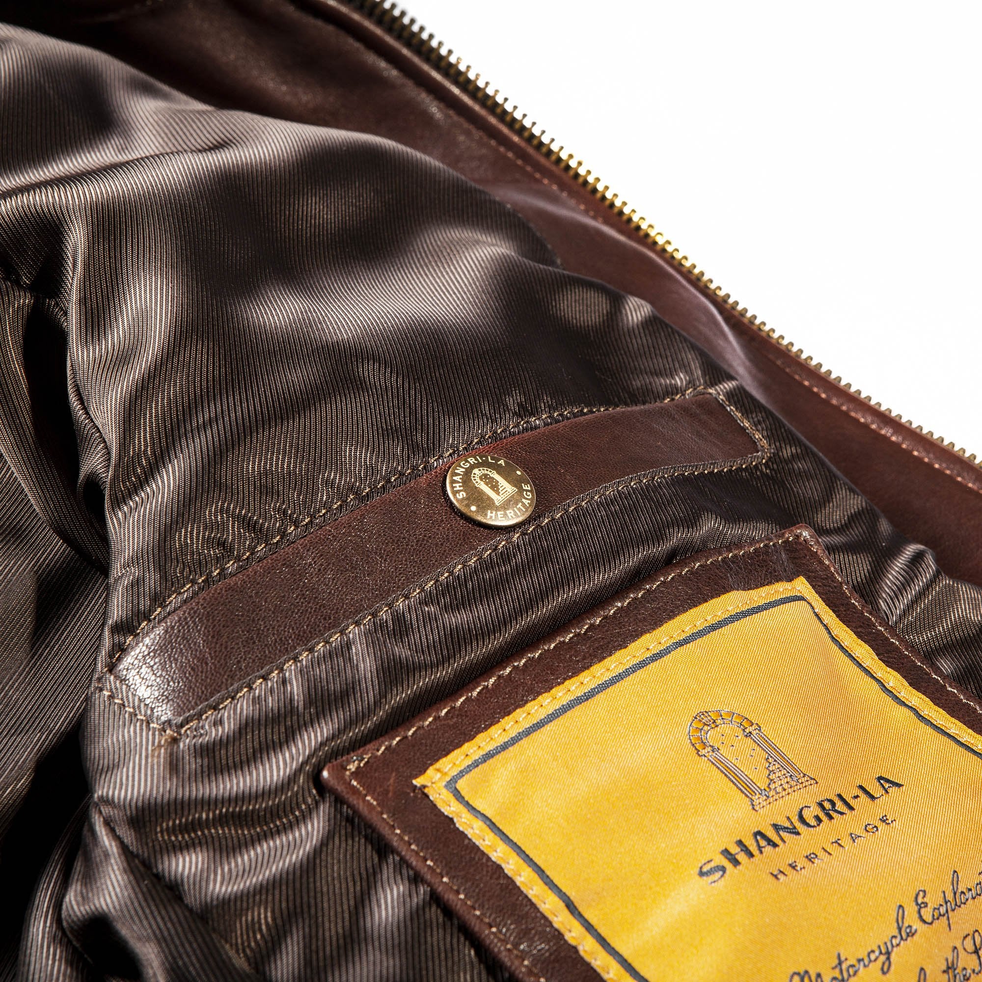 Shangri - La HeritageCafe Racer blouson cuir moto marronJackenBritish Parts Luzern