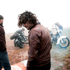 Shangri - La HeritageCafe Racer blouson cuir moto marronJackenBritish Parts Luzern