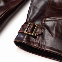 Shangri - La HeritageVarenne Horse Hide Veste en cuir WhiskeyJackenBritish Parts Luzern