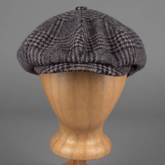 Stetson8 - Panel Casquette à carreaux en laine vierge gris foncé / noirCasquetteBritish Parts Luzern